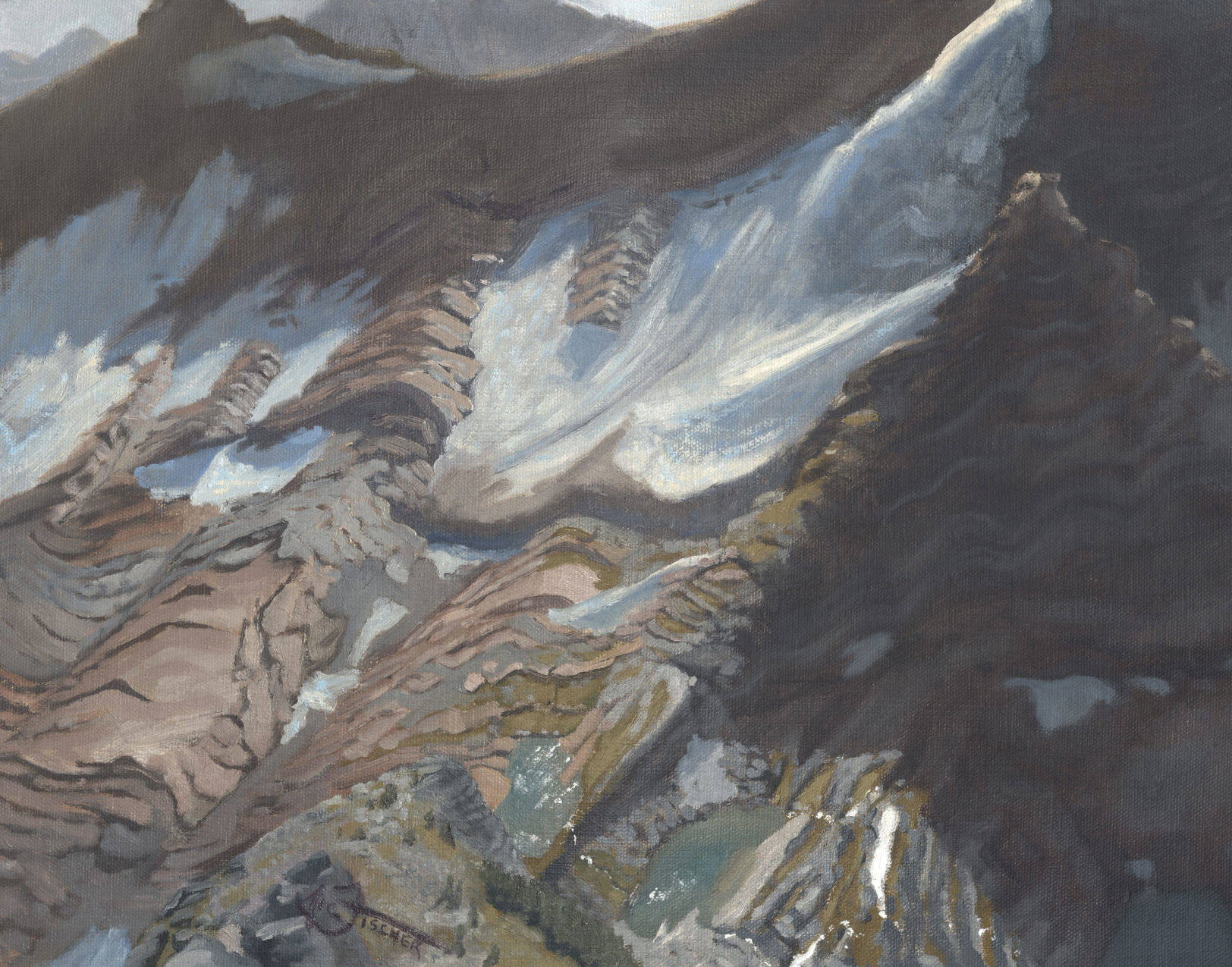 Nic Fischer's painting from the top of Edwards